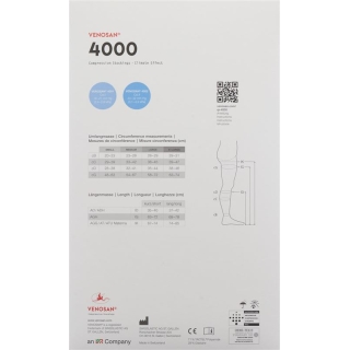 VENOSAN 4002 A-T KKL2 XL длинный закрытый черный 1 пара