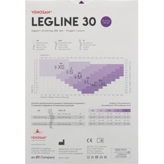 Venosan Legline 30 A-d S Black 1 Paar