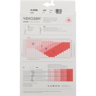 Venosan Legline 30 A-ghz S Black 1 Paar