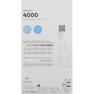 Venosan 4001 A-D KKL1 XL длинные открытые Мексика 1 пара