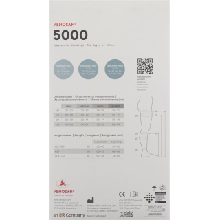 VENOSAN 5001 A-GH KKL1 XL длинный открытый черный 1 пара