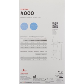 Venosan 4001 A-GH KKL1 XL длинные закрытые сафьян мужские 1 пара