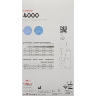 Venosan 4001 A-DH KKL1 S длинные открытые сафьян 1 пара