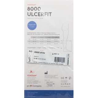 Venosan 8000 Ulcerfit A-d L 10mm Hg 1 pair