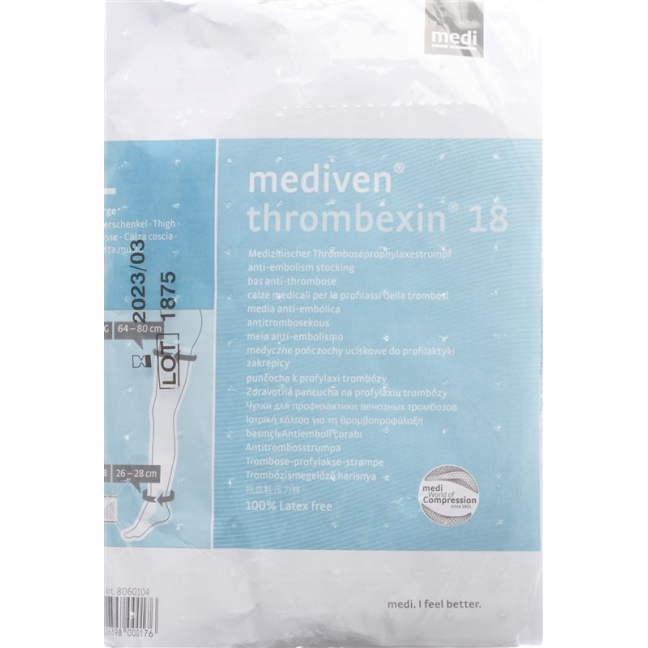 Чулки для бедер Mediven AG L Thrombex 18 1 пара