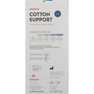 Venosan Cotton A-d Support Socks M Jeans 1 Paar