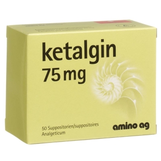 Ketalgin Zäpfchen 75mg 50 Stück