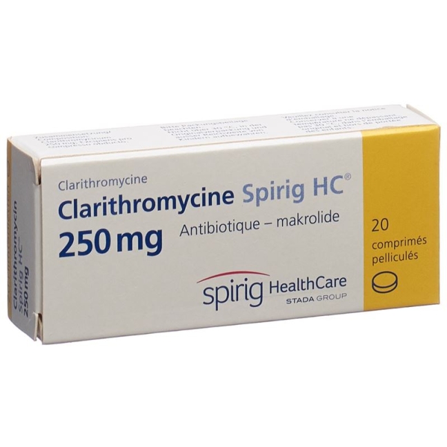 Clarithromycin Spirig HC Filmtabletten 250mg 20 Stück