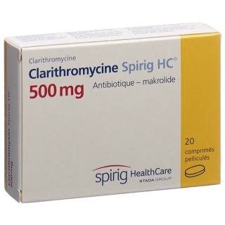 Clarithromycin Spirig HC Filmtabletten 500mg 20 Stück