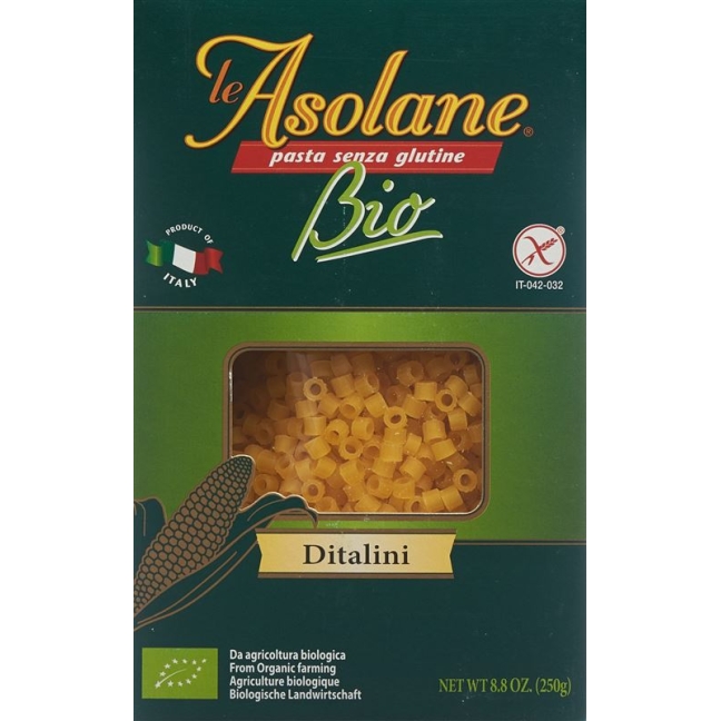 Le Asolane Ditalini Maispasta Glutenfrei 250g