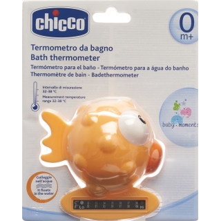 Chicco Bath Thermometer Globe Fish Orange 0m +