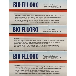 Biofluoro fluorescein Ophthalmic Strips 300 pcs