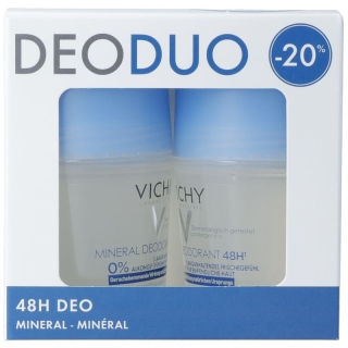 Vichy DeoDuo Минеральный ролл-он 2x 50 мл