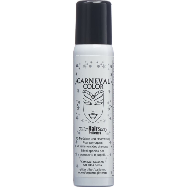 Carneval Color Glitter Hair Spray Silber 100ml