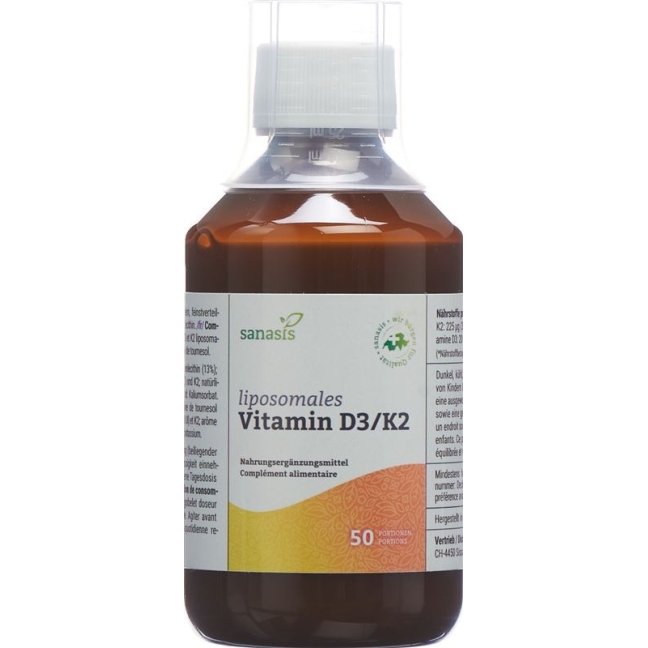 Sanasis Vitamin D3/k2 Liposomal 250ml