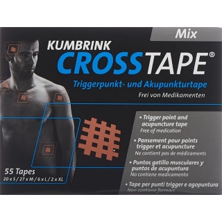 Crosstape Mix обезболивающая и акупунктурная лента 20x S/27x M/6x L/2x XL