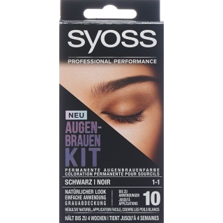 Syoss Augenbrauen-Kit Schwarz 10ml