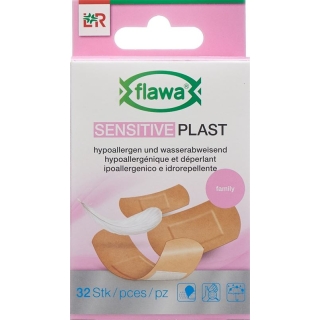 Пластыри Flawa Sensitive Plast 3 размера 32 шт.