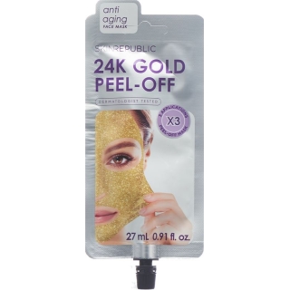 Skin Republic Gold Peel-Off Face Mask Beutel 3 Stück