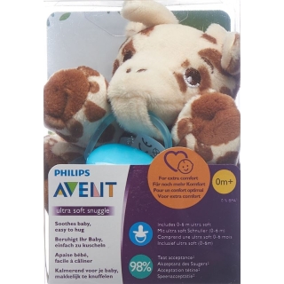 Avent Philips Snuggle+ultra Soft Giraffe Türkis