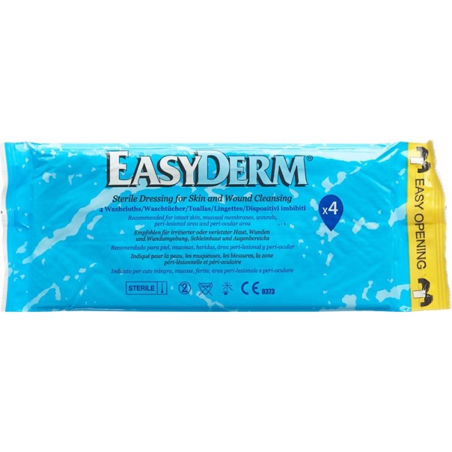 Easyderm Vorbefeuchtetes Waschtuch Steril 4 Stück
