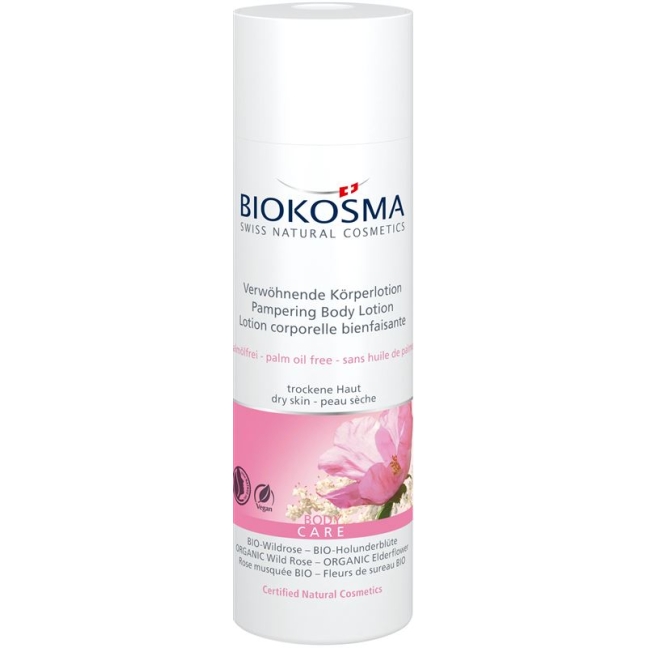Biokosma Ухаживающий лосьон для тела ORGANIC шиповник и ORGANIC бузина