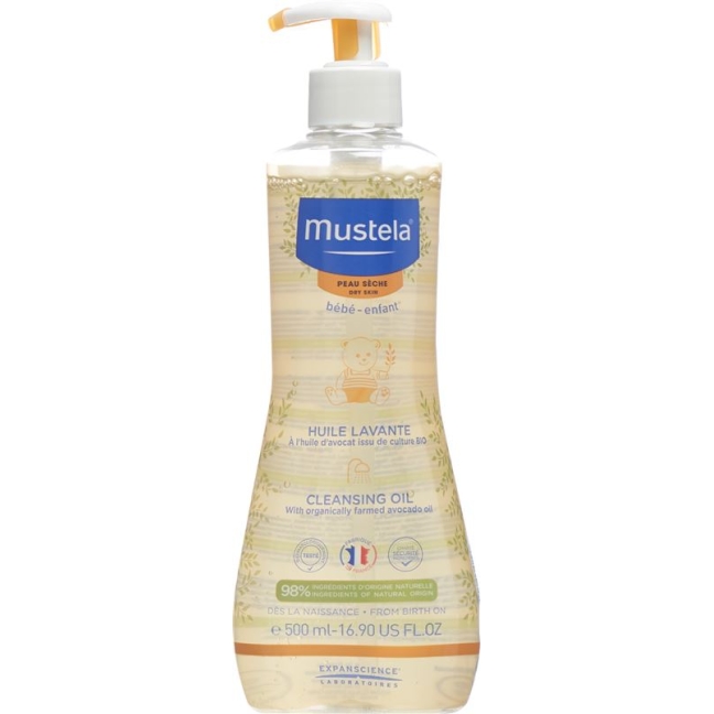 Масло для умывания сухой кожи Mustela 500 мл.