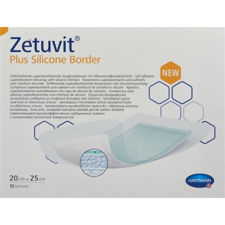 Zetuvit Plus Silicone Border 20x25cm 10 Stück