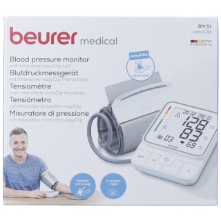 Beurer Easyclip Bm 51 upper arm blood pressure monitor