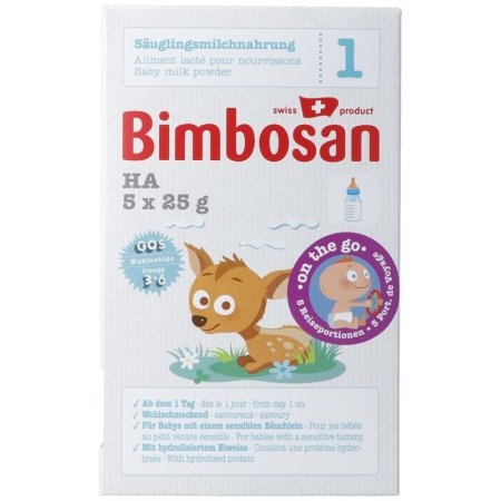 Bimbosan Ha 1 Säuglingsmilch Reiseportion 5x 25