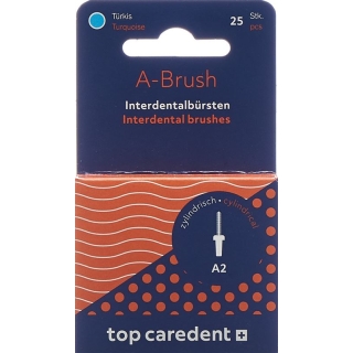 Top Caredent A-кисть 2 Idbh-t Бирюзовый 25 шт.