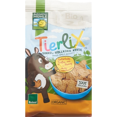 Печенье Bohlsener M&uuml;hle Dinkel Vollko Tierlix 125г