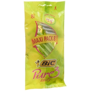 Женская бритва BiC Pure Lady с 3 лезвиями, макси-упаковка, 8 шт.