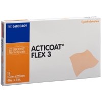 Acticoat Flex 3 Wundverband 10x20cm 12 Stück Acticoat Flex 3 Wundverband 10x20cm 12 Stück