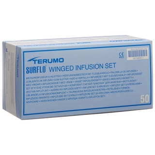 Terumo Surflo Perfusionsbesteck mit Flügelkanüle 23g 0.6x19mm Blau 50 Stück