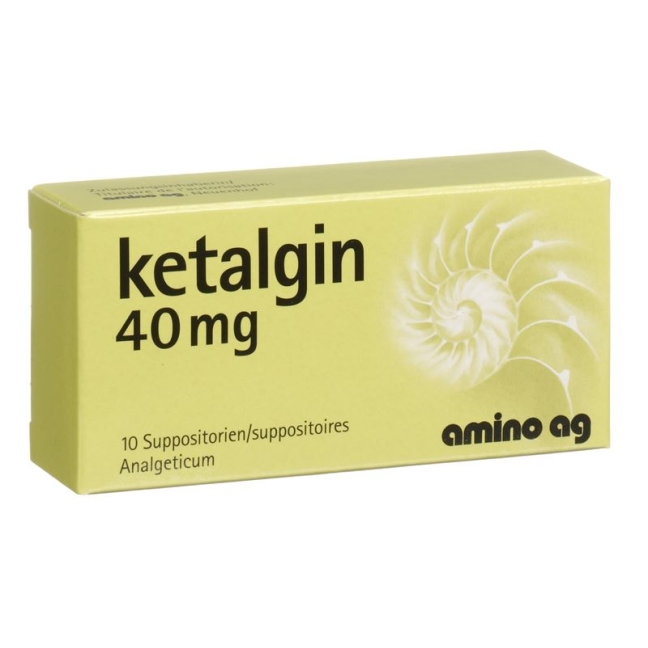 Ketalgin Zäpfchen 40mg 10 Stück