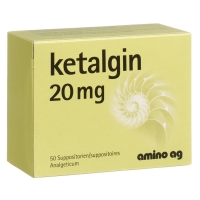 Ketalgin Zäpfchen 20mg 50 Stück Ketalgin Zäpfchen 20mg 50 Stück