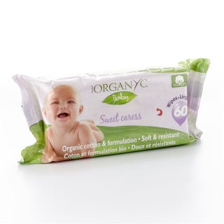 Organyc Baby Wipes 60 pcs