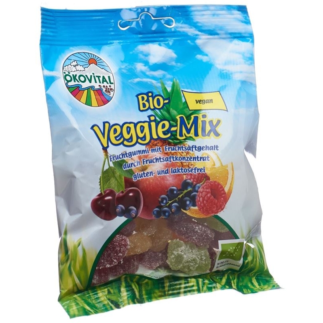 Ökovital Fruchtgummi Veggie Mix Gelatine 100 g