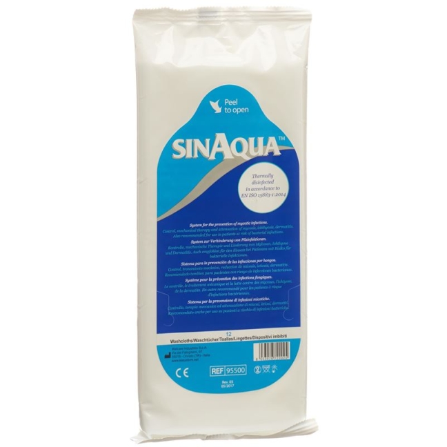 SINAQUA мешочек из предварительно смоченной мочалки 12 шт.
