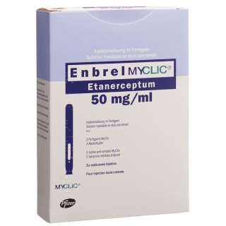 Enbrel Myclic Injektionslösung 50mg/ml 2 Fertpen 1ml