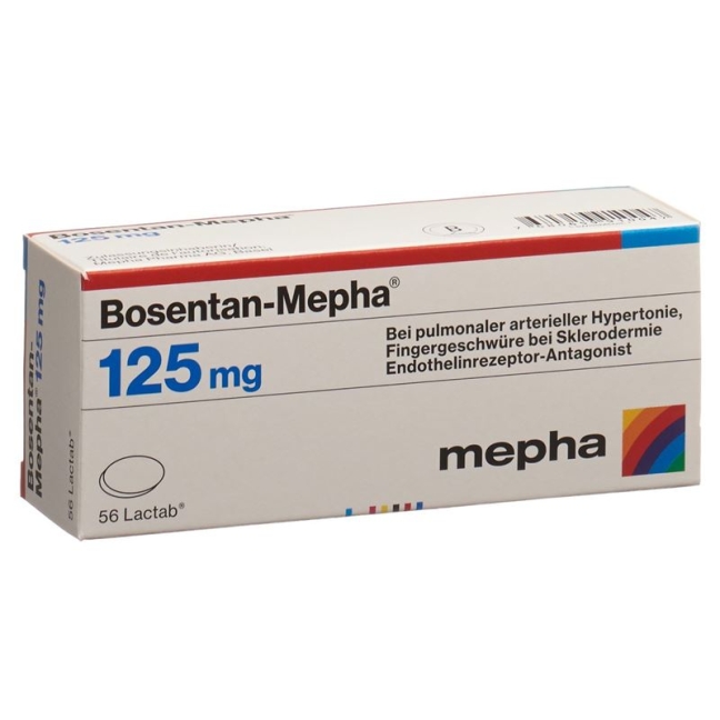 Bosentan Mepha Lactab 125mg 56 Stück