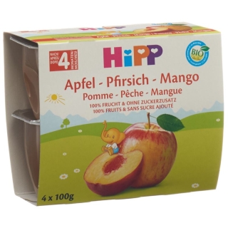 Hipp Fruchtpause Apfel Pfirsich Mango 4x 100g