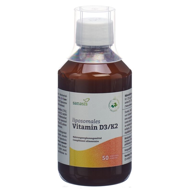 Sanasis Vitamin D3/k2 Liposomal 250ml