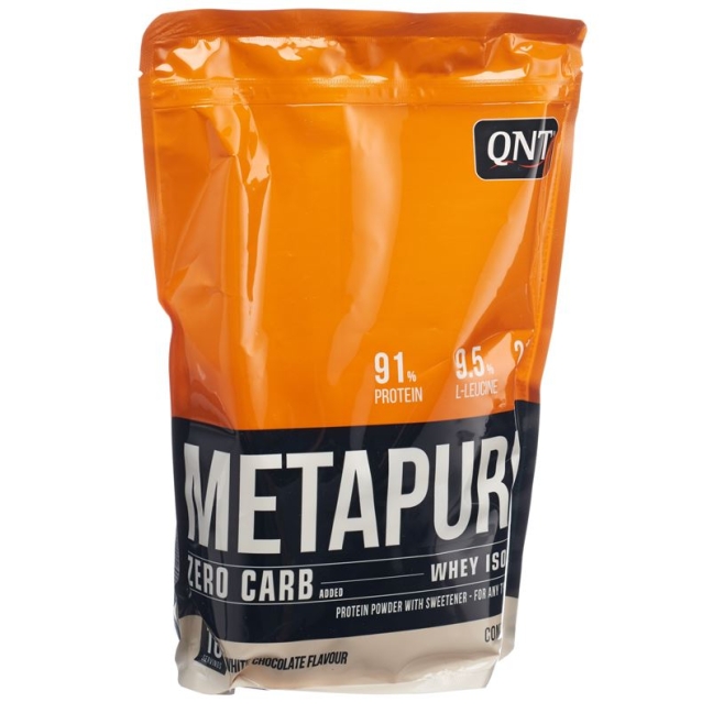 Белый шоколад QNT Zero Carb Metapure, 480 г