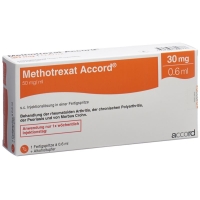Methotrexat Accord 30mg/0.6ml Fertigspritze 0.6ml Methotrexat Accord 30mg/0.6ml Fertigspritze 0.6ml