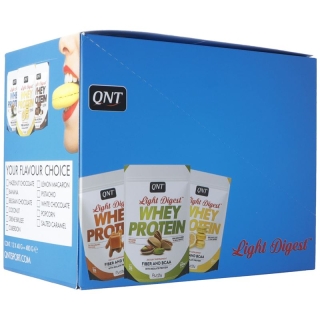 Qnt Light Digest Whey Protein Displ Mix Box 18x 40g