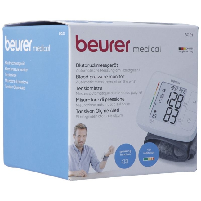 Beurer Spreche Handgelenk Blutdruckmessgerät Bc 2