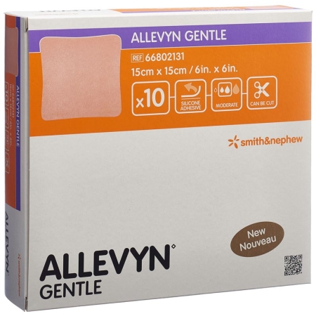Allevyn Gentle Wundverband 15x15cm 10 Stück