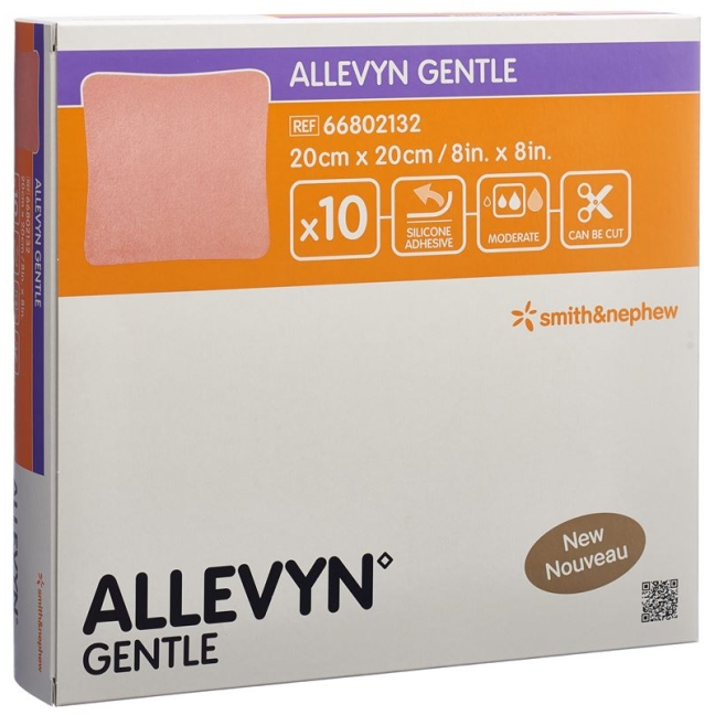 Allevyn Gentle Wundverband 20x20cm 10 Stück